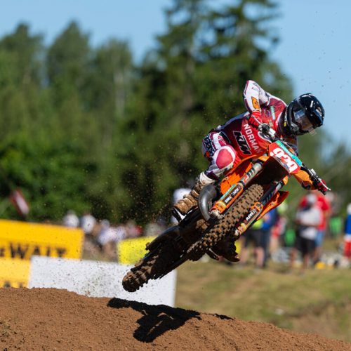 Moritz Ernecker Wins EMX125 in Kegums, Double Podium for Norman KTM Factory Juniors